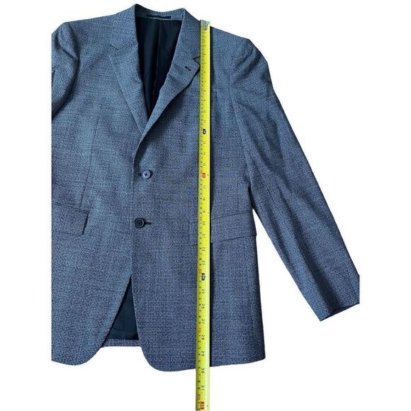 Theory Men’s Structured Blazer in Marled Stretch Wool 36R Slim Fit - Picture 5 of 13